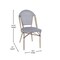 Flash Furniture Marseille French Bistro Stacking Chair, Blk Textilene Back & Seat, Aluminum Frame, Lght Natural, 2PK 2-SDA-AD642107-BLKWH-LTNAT-GG - alternate 3